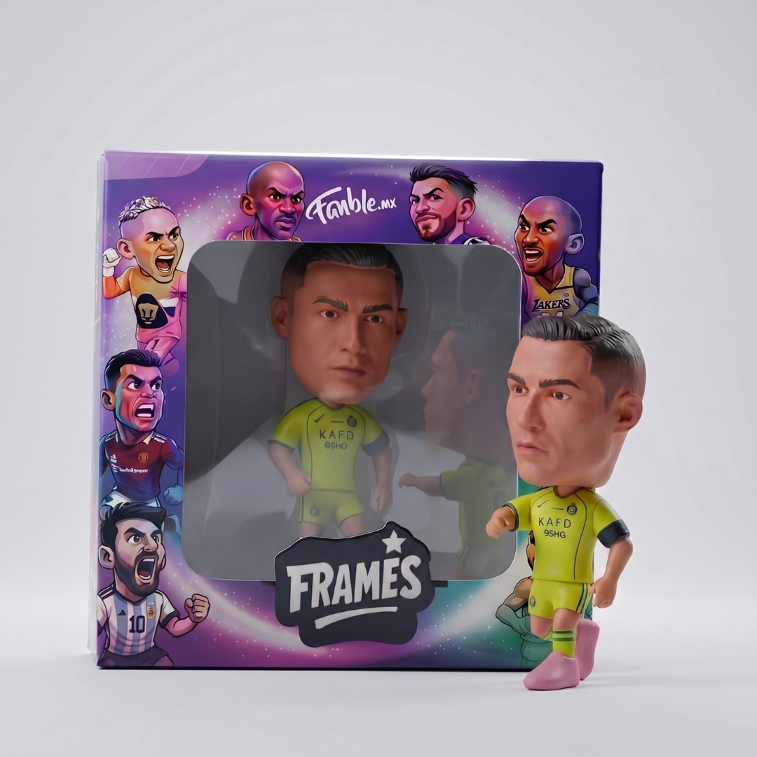 Cristiano Ronaldo - CR 7 El Bicho - Al Nassr - Frame Coleccionable 9×9 cm Fanble