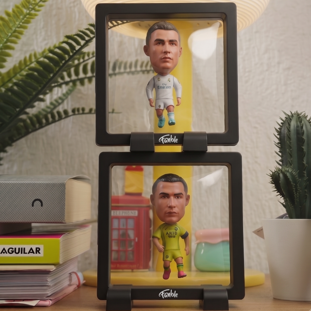 Cristiano Ronaldo - CR 7 El Bicho - Al Nassr - Frame Coleccionable 9×9 cm Fanble