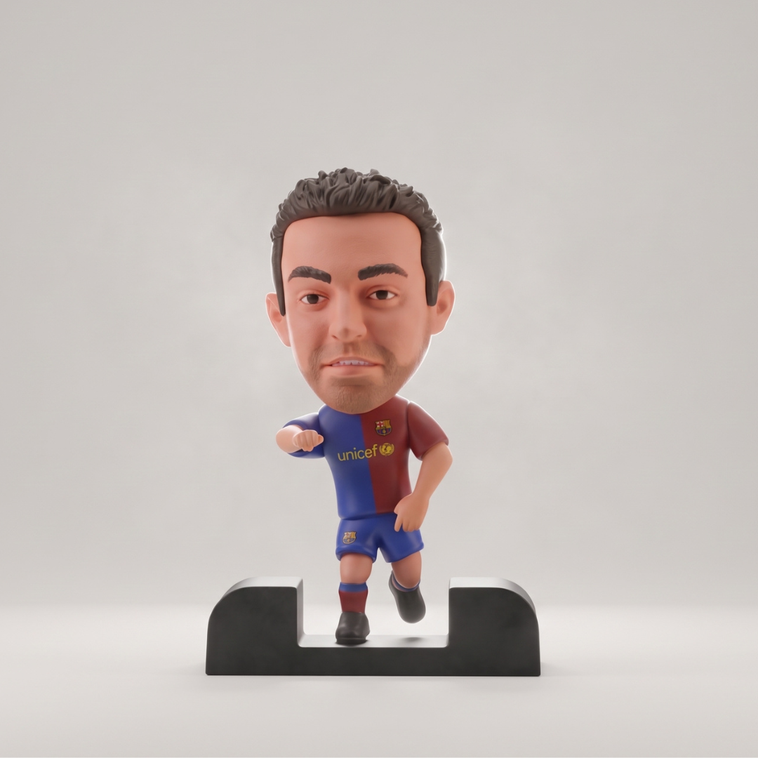 Xavi Hernández - Metronomy - Barcelona Tiki Taka - Frame Coleccionable 9×9 cm Fanble