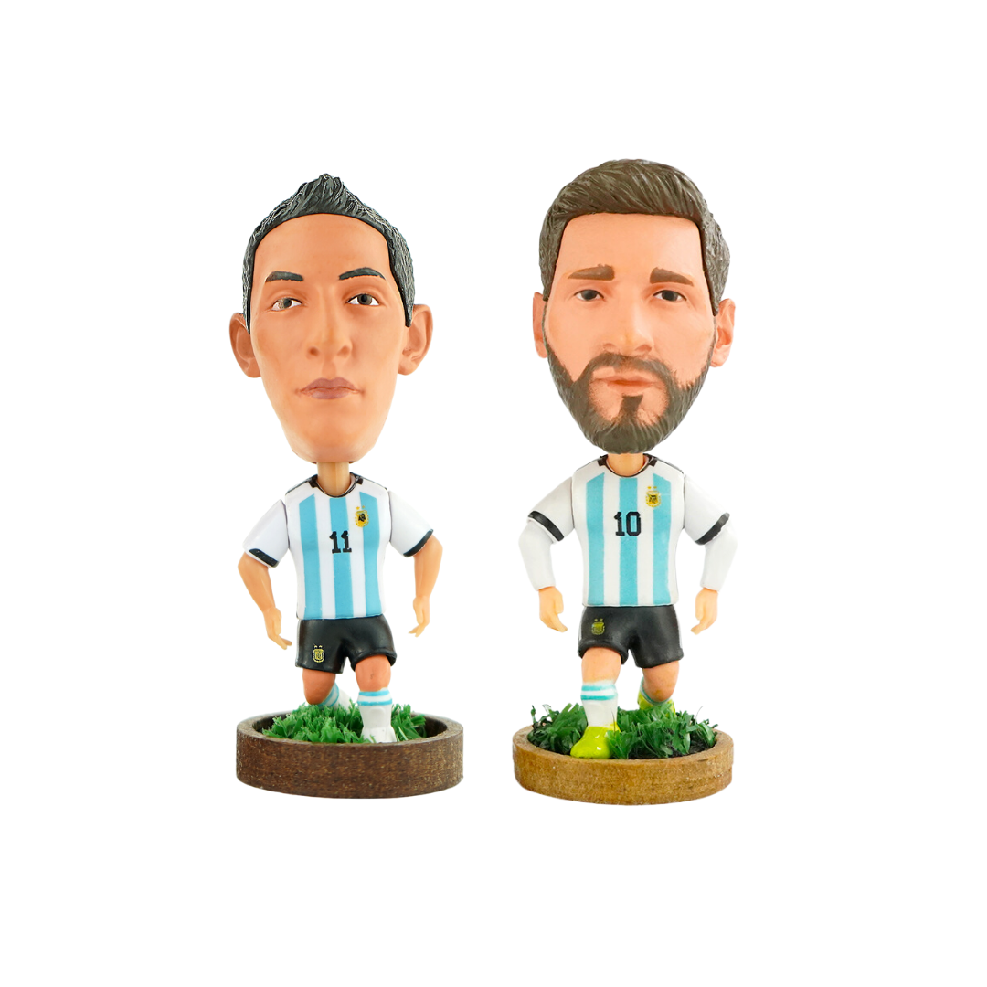 Messi Y Di María 2pack Figuras Edición Limitada Fanble