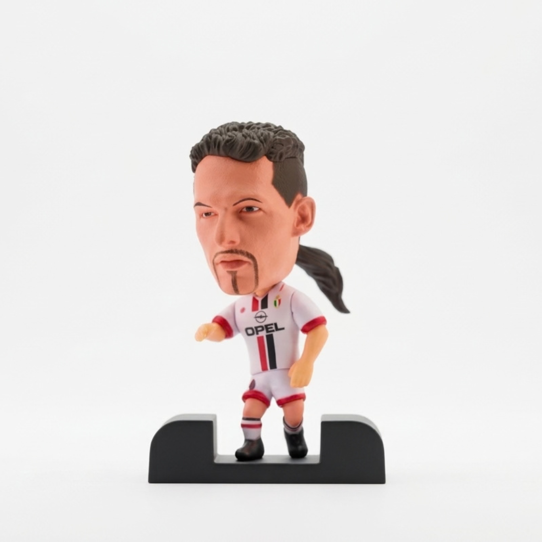 Roberto Baggio - Il Divino - Milan 1997 - Frame Coleccionable 9×9 cm Fanble