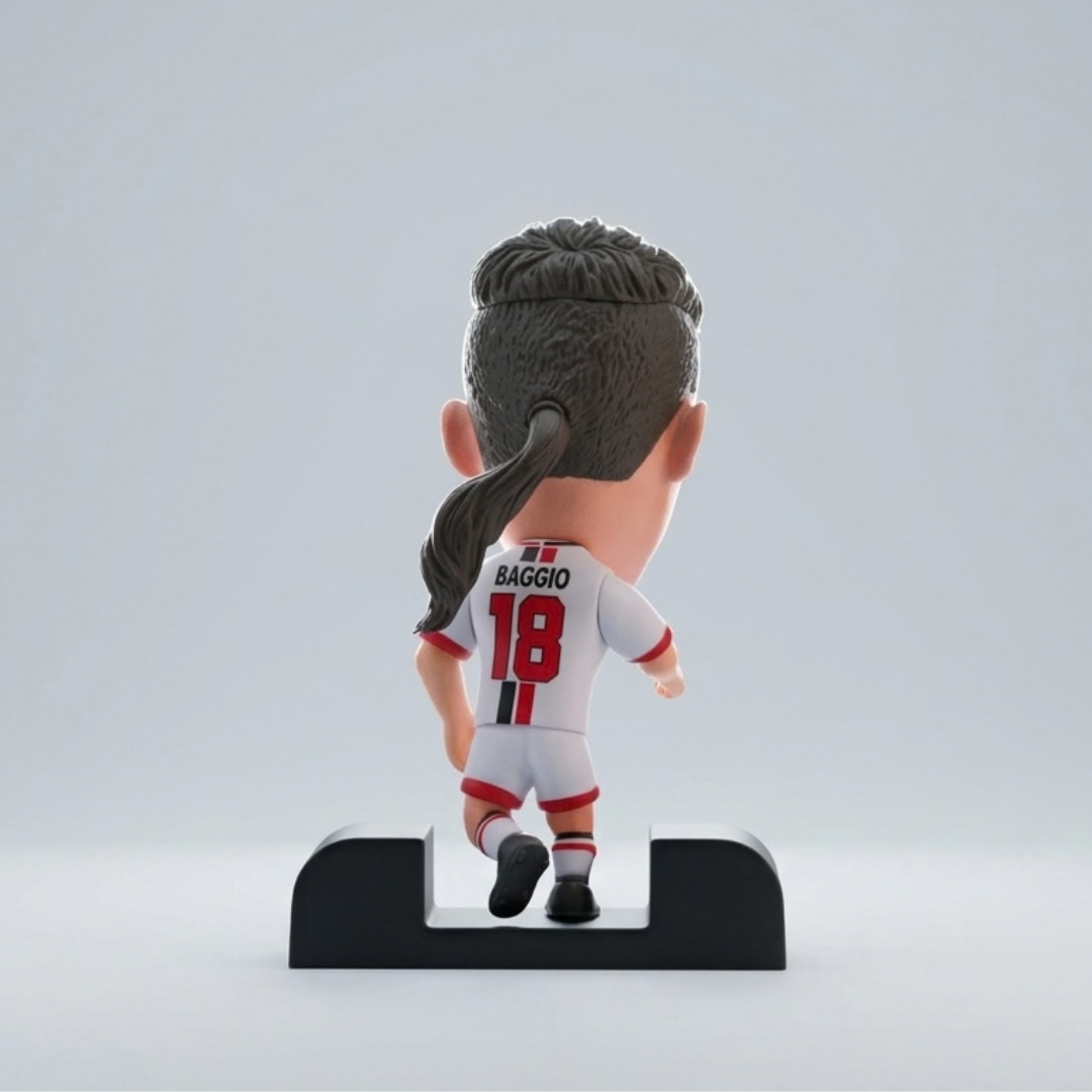 Roberto Baggio - Il Divino - Milan 1997 - Frame Coleccionable 9×9 cm Fanble