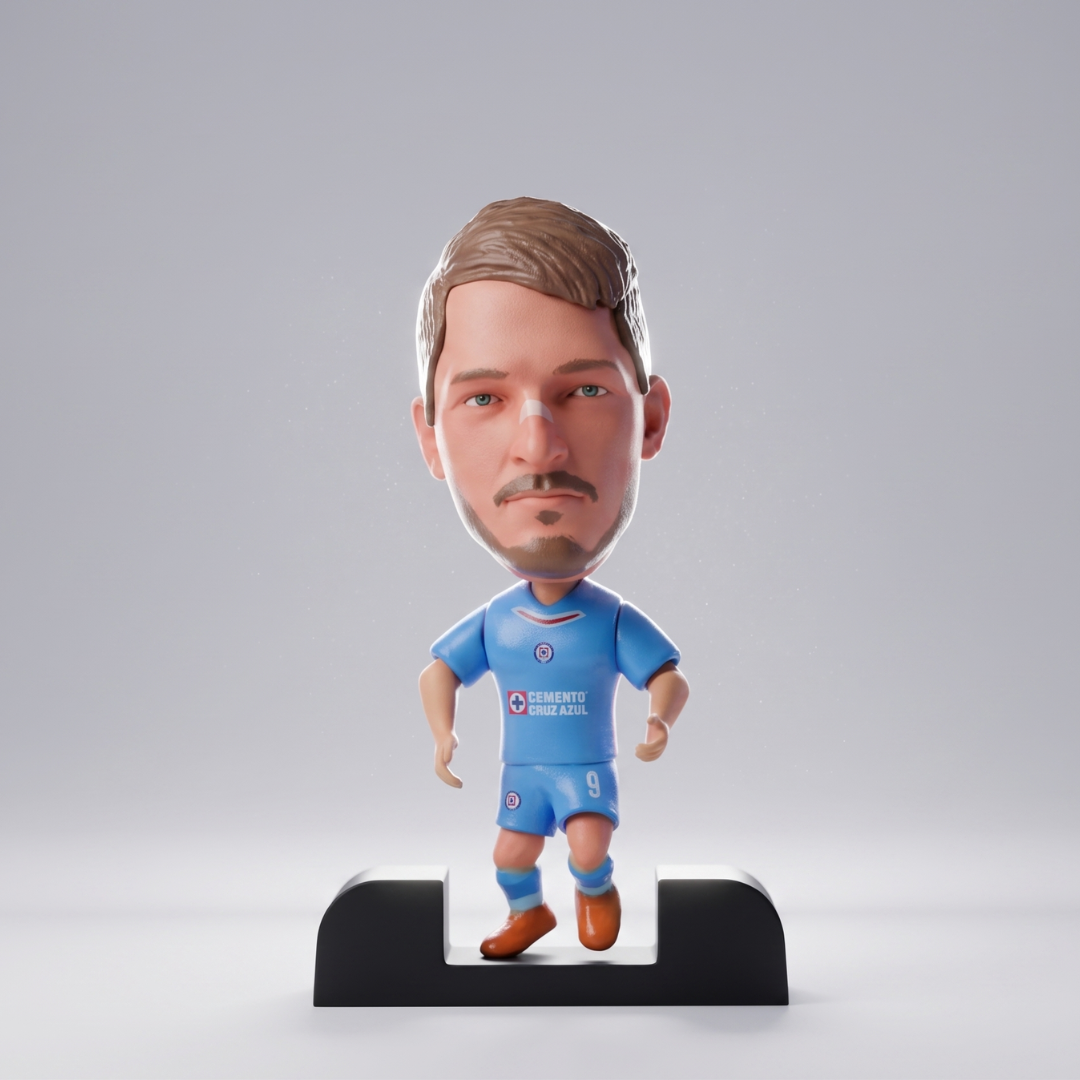 Santiago Giménez - Chaquito - Cruz Azul - Frame Coleccionable 9×9 cm Fanble