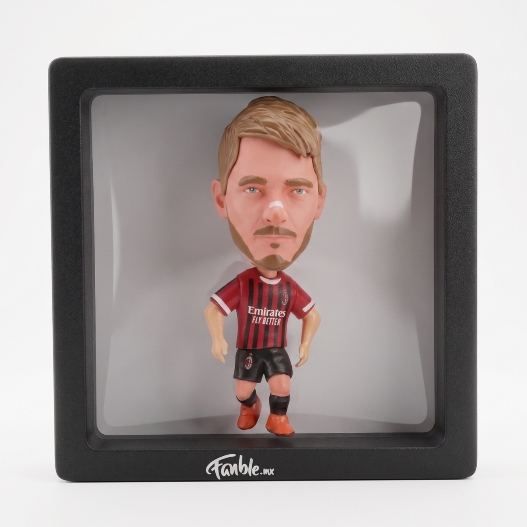 Santiago Giménez - Chaquito - AC Milán - Frame Coleccionable 9×9 cm Fanble