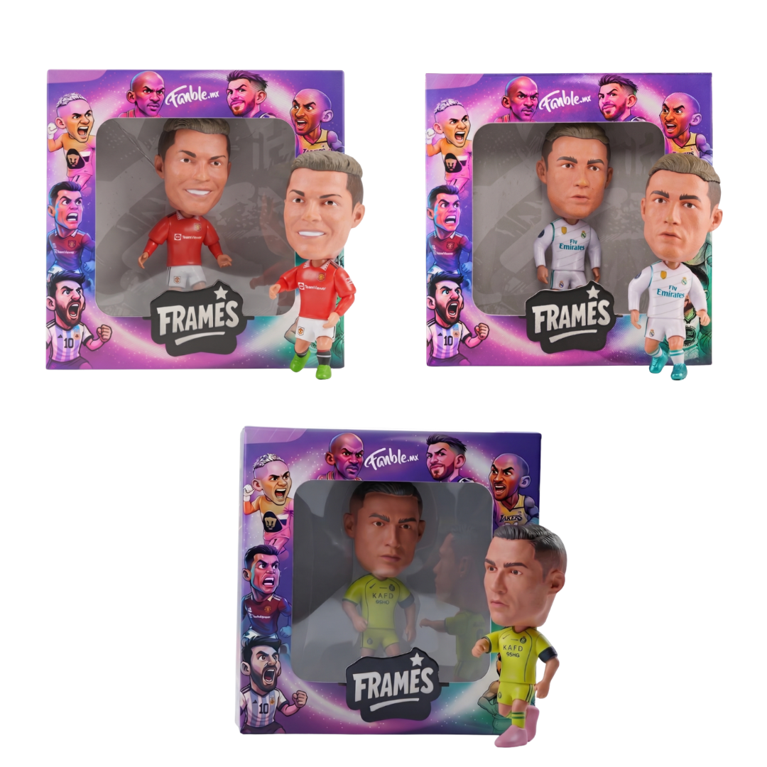 CR7 3PACK Frames Figuras Edición Limitada Fanble