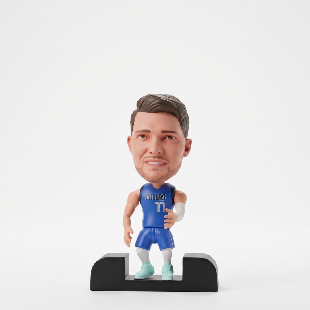 Luka Dončić - Mavericks - Blue Kit - Frame Coleccionable 9×9 cm Fanble