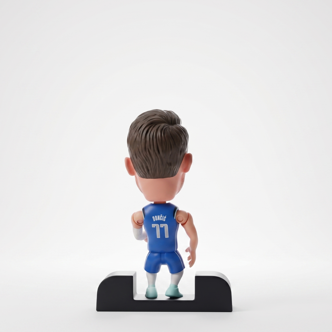 Luka Dončić - Mavericks - Blue Kit - Frame Coleccionable 9×9 cm Fanble