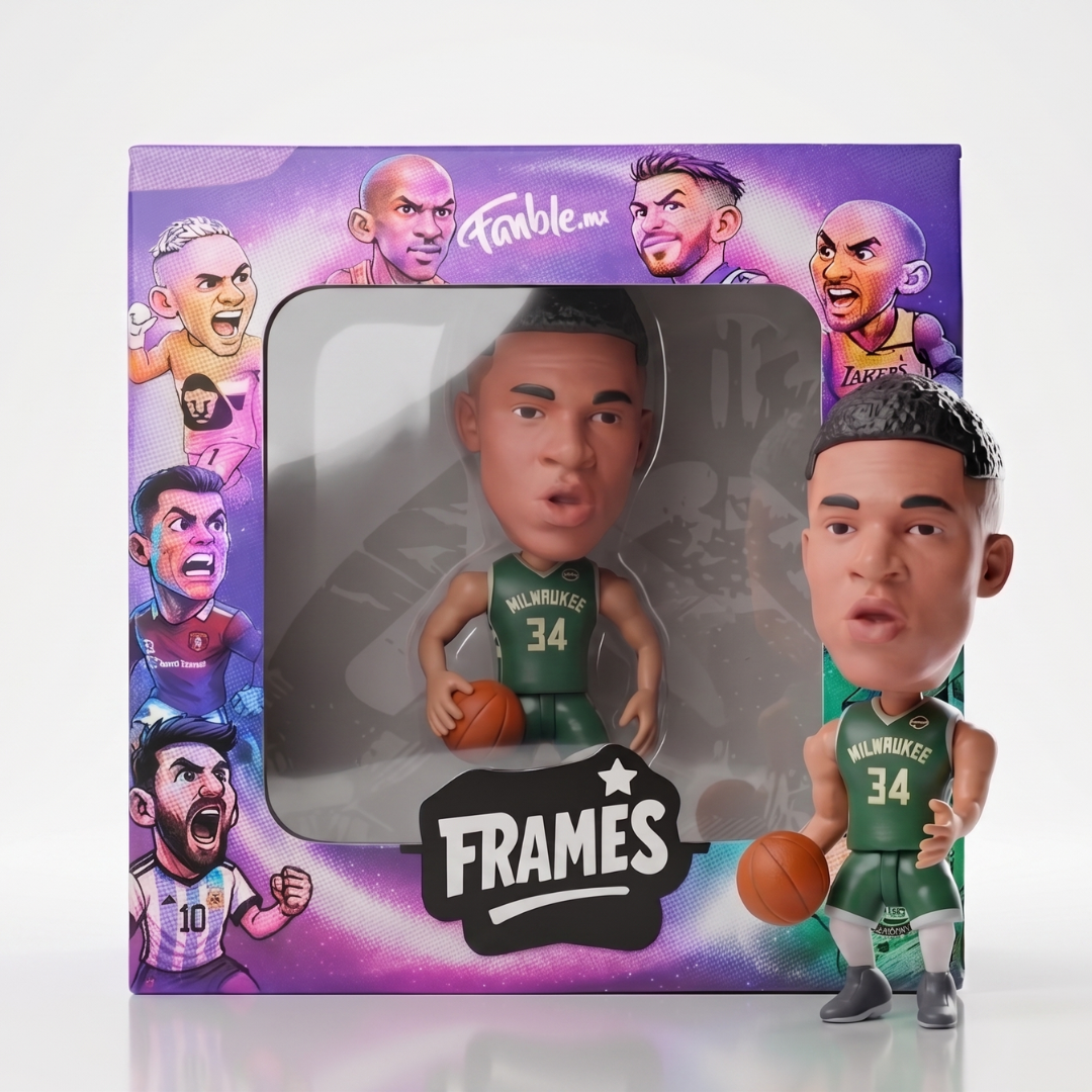 Giannis Antetokounmpo - Milwaukee Bucks -  Frame Coleccionable 9×9 cm Fanble