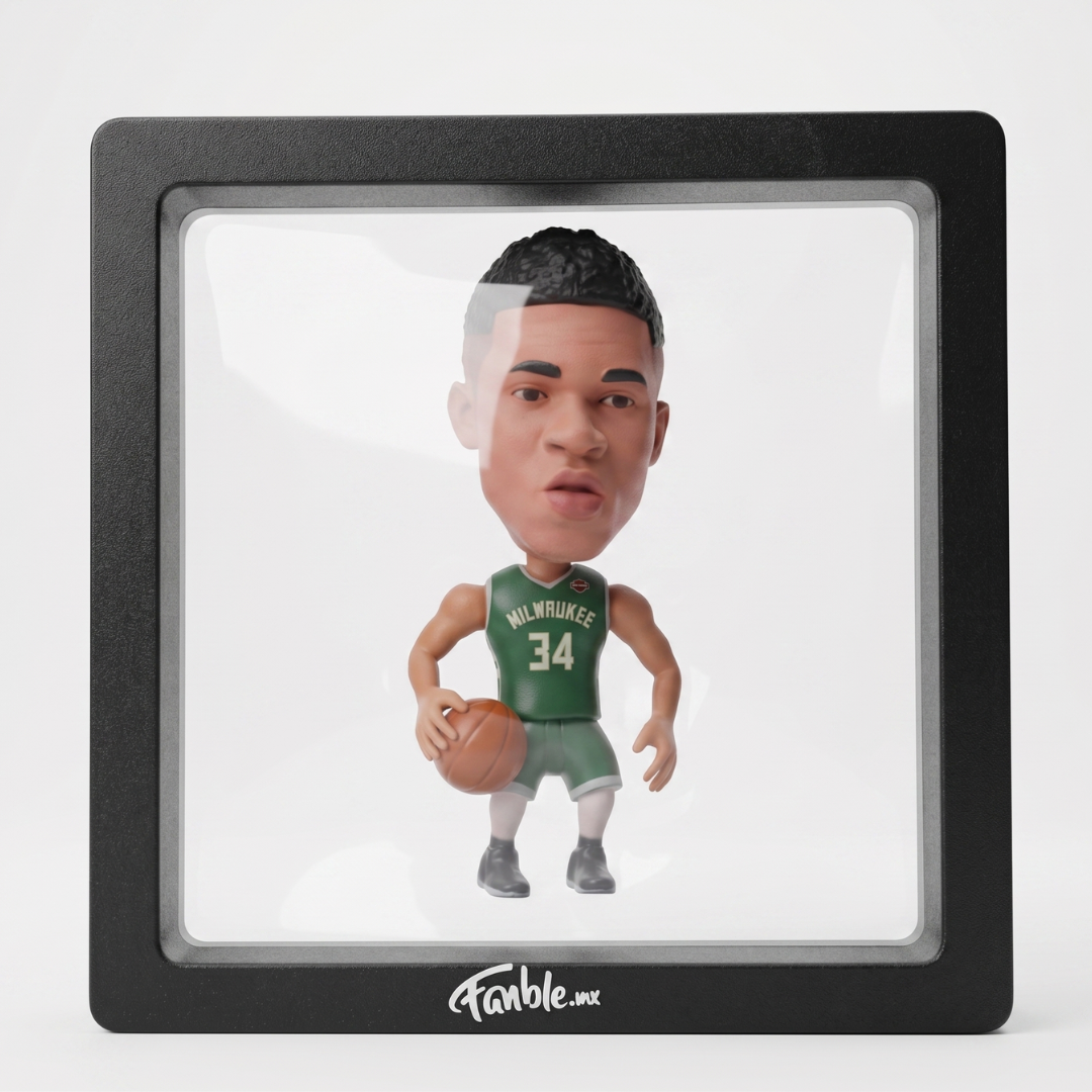 Giannis Antetokounmpo - Milwaukee Bucks -  Frame Coleccionable 9×9 cm Fanble