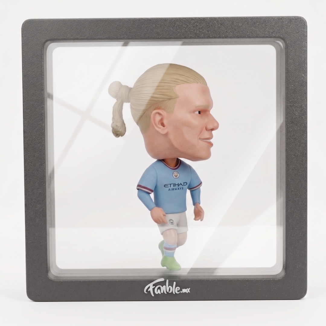 Erling Haaland - El Androide - Manchester City - Frame Coleccionable 9×9 cm Fanble