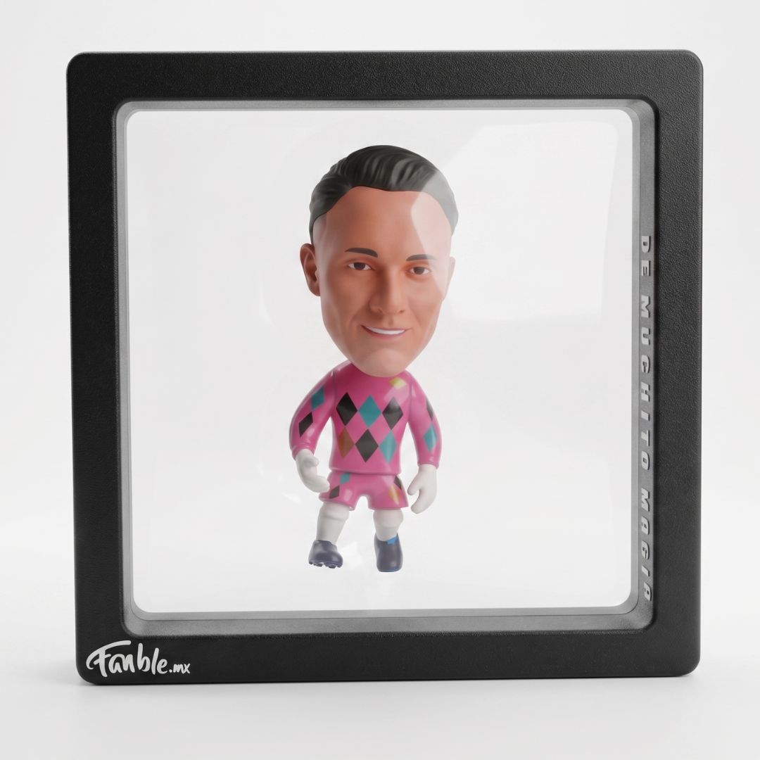 Keylor Navas - Fusión Pink Jorge Campos - Frame Coleccionable 9×9 cm Fanble