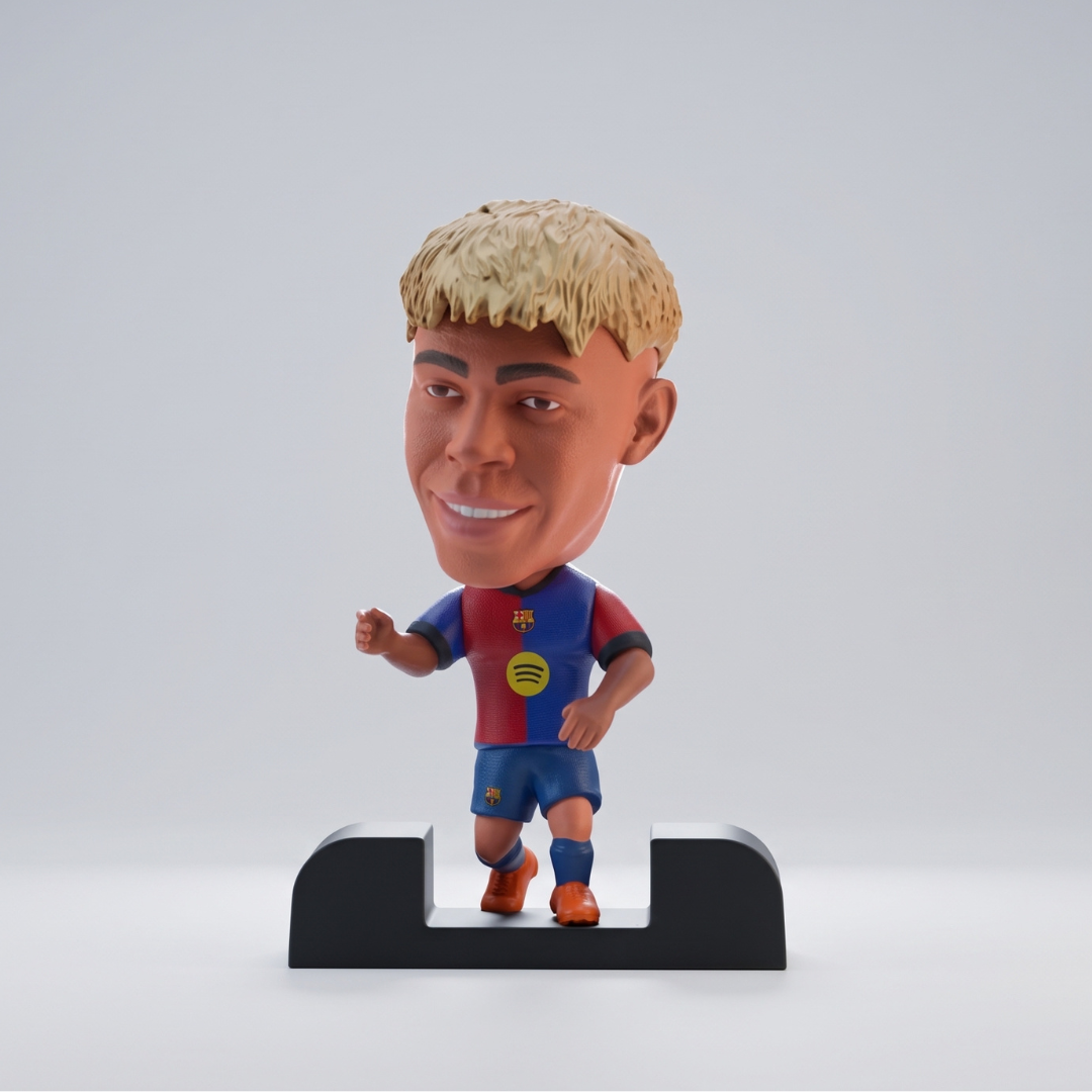 Lamine Yamal - New Era - Barcelona - Frame Coleccionable 9×9 cm Fanble