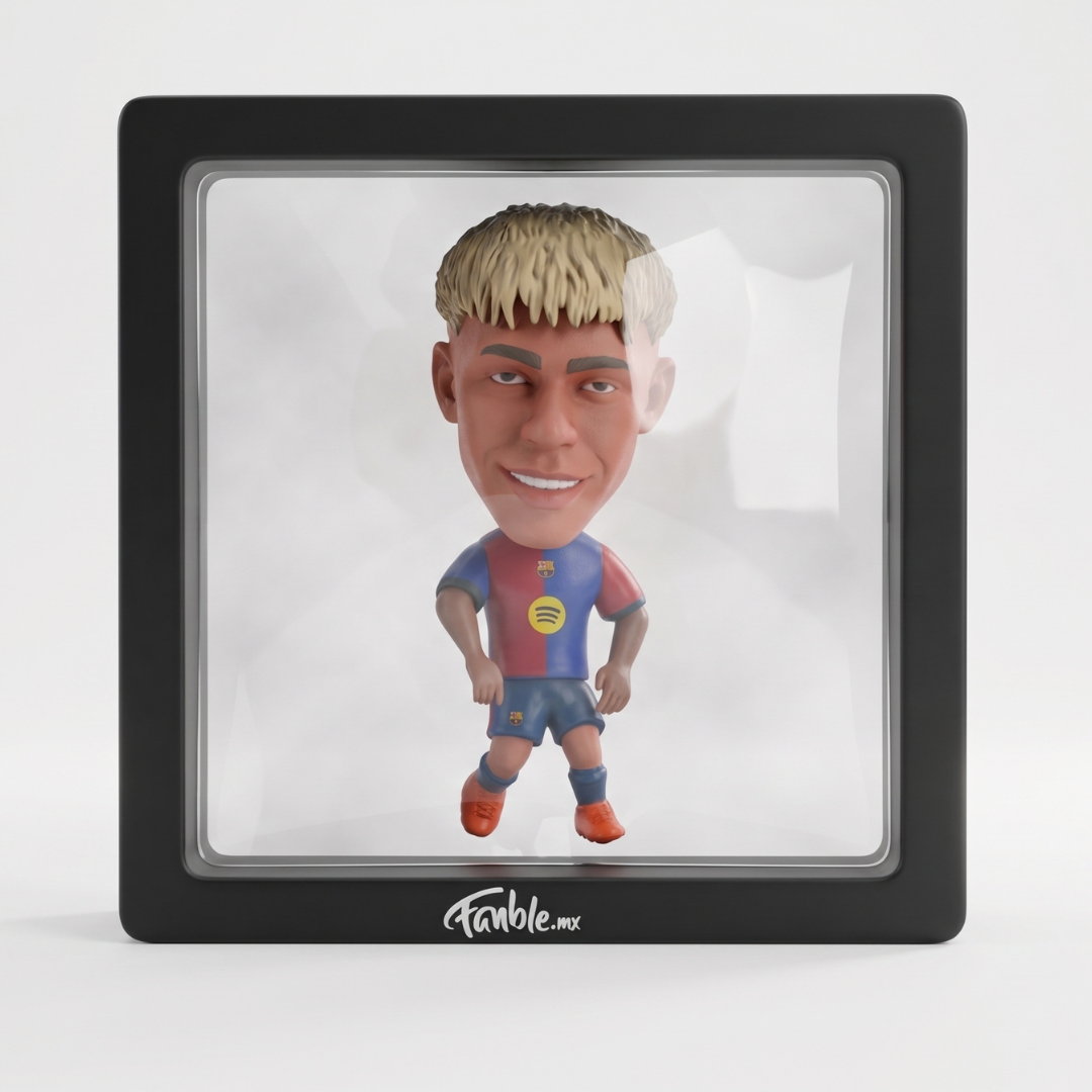 Lamine Yamal - New Era - Barcelona - Frame Coleccionable 9×9 cm Fanble