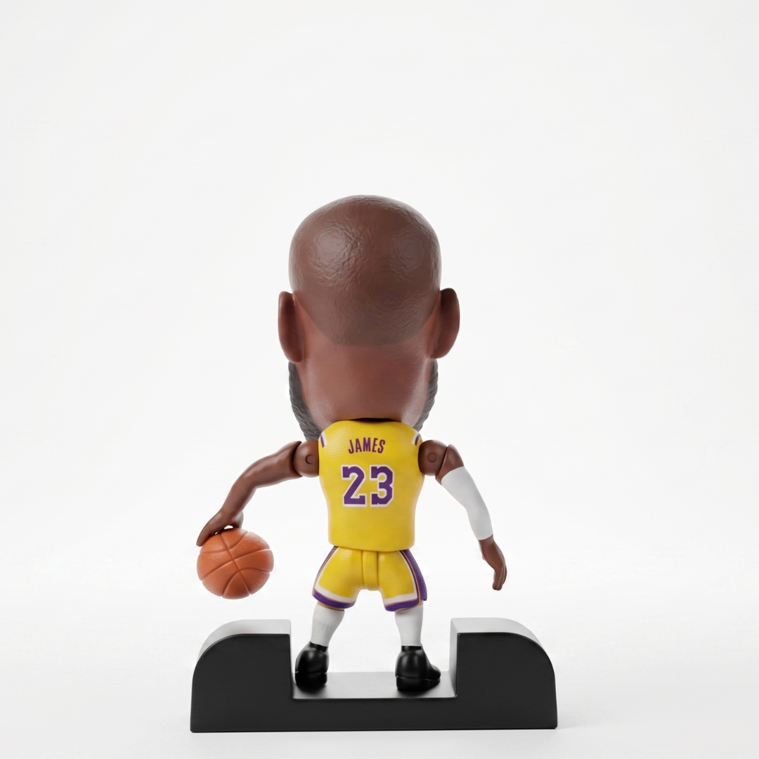 LeBron James - Lakers - Yellow Kit - Frame Coleccionable 9×9 cm Fanble