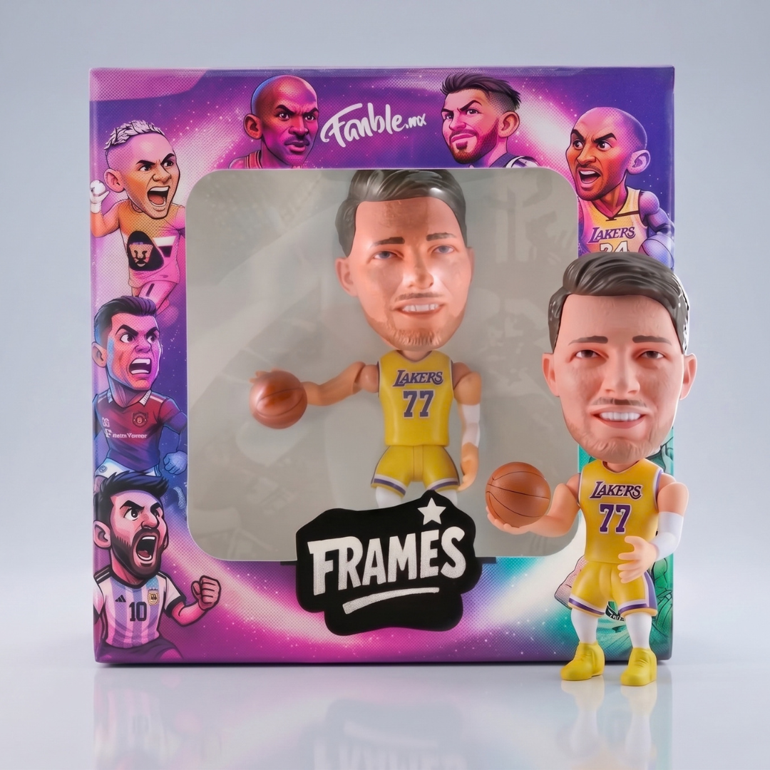 Luka Dončić - Lakers - Yellow Kit - Frame Coleccionable 9×9 cm Fanble