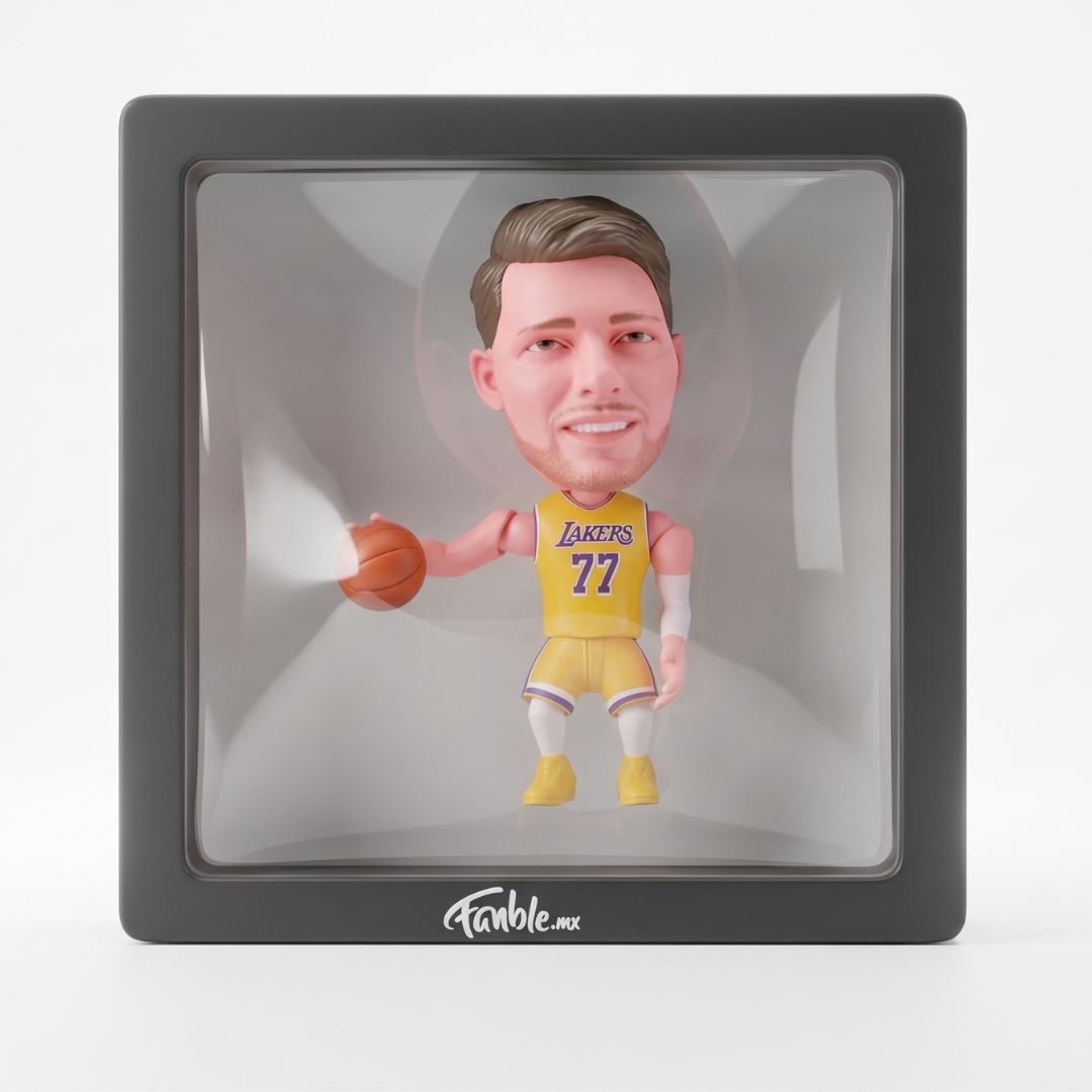 Luka Dončić - Lakers - Yellow Kit - Frame Coleccionable 9×9 cm Fanble