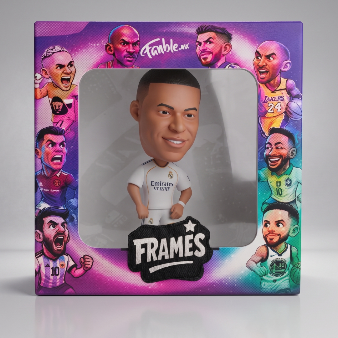 Kylian Mbappé - El Rey - Real Madrid - Frame Coleccionable 9×9 cm Fanble