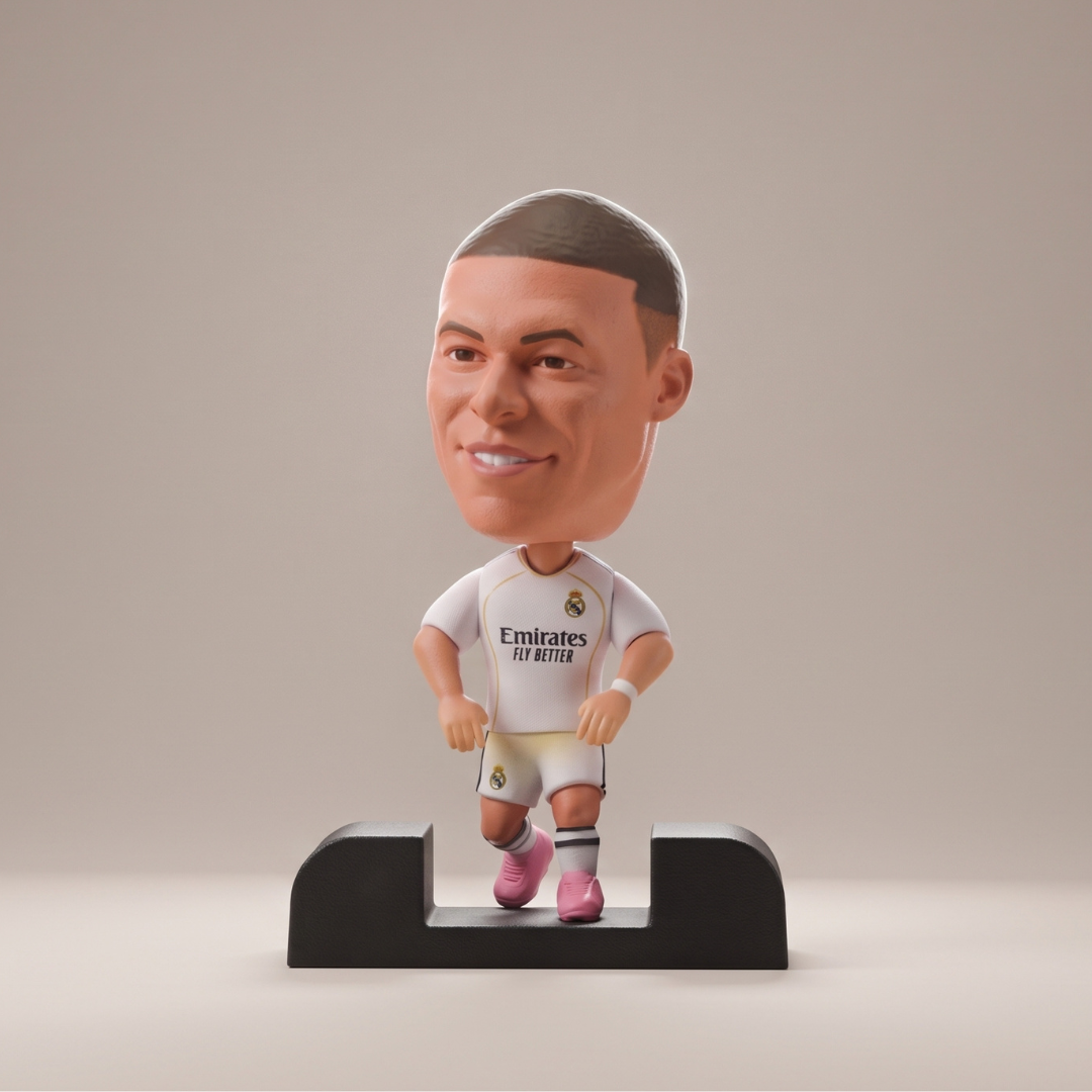 Kylian Mbappé - El Rey - Real Madrid - Frame Coleccionable 9×9 cm Fanble
