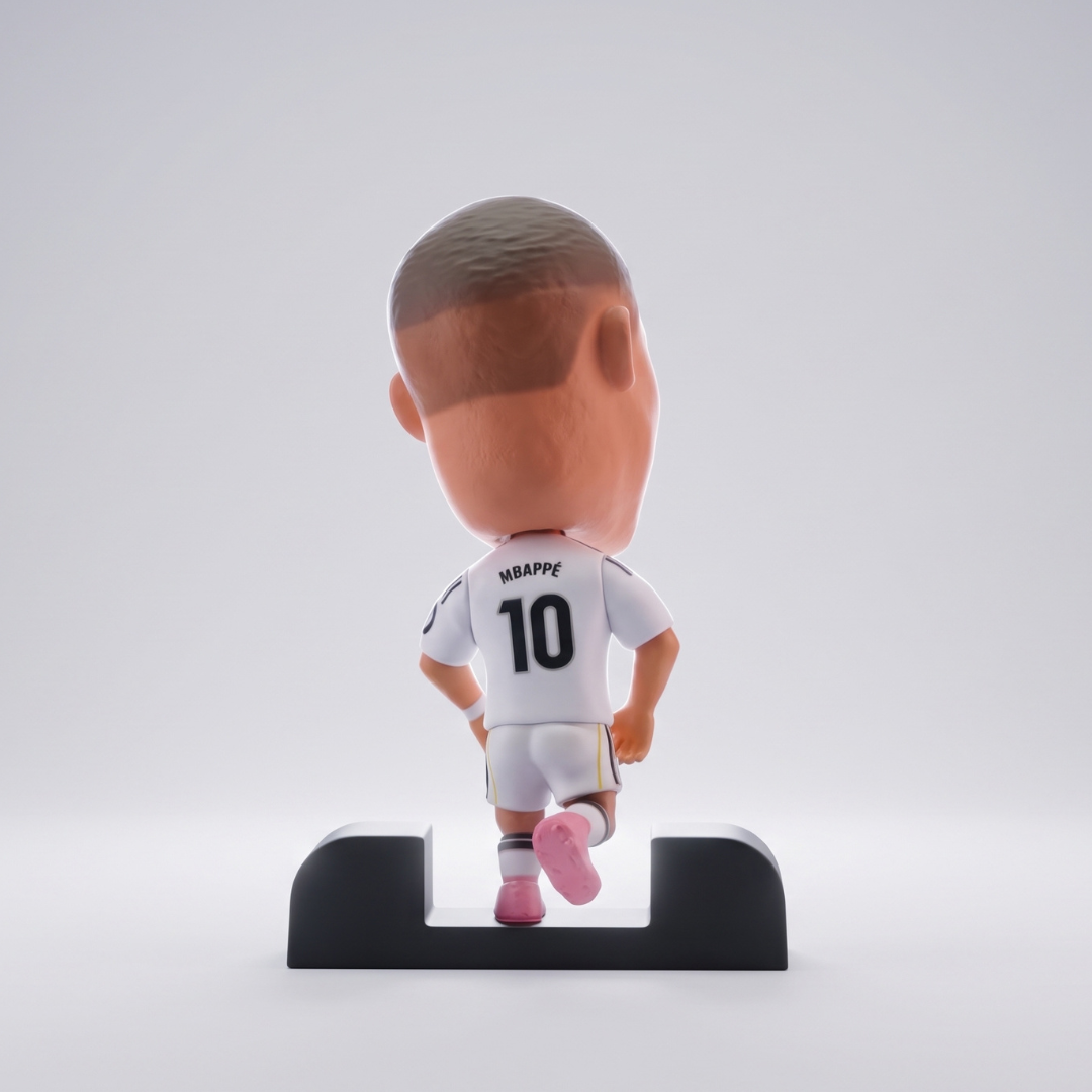 Kylian Mbappé - El Rey - Real Madrid - Frame Coleccionable 9×9 cm Fanble