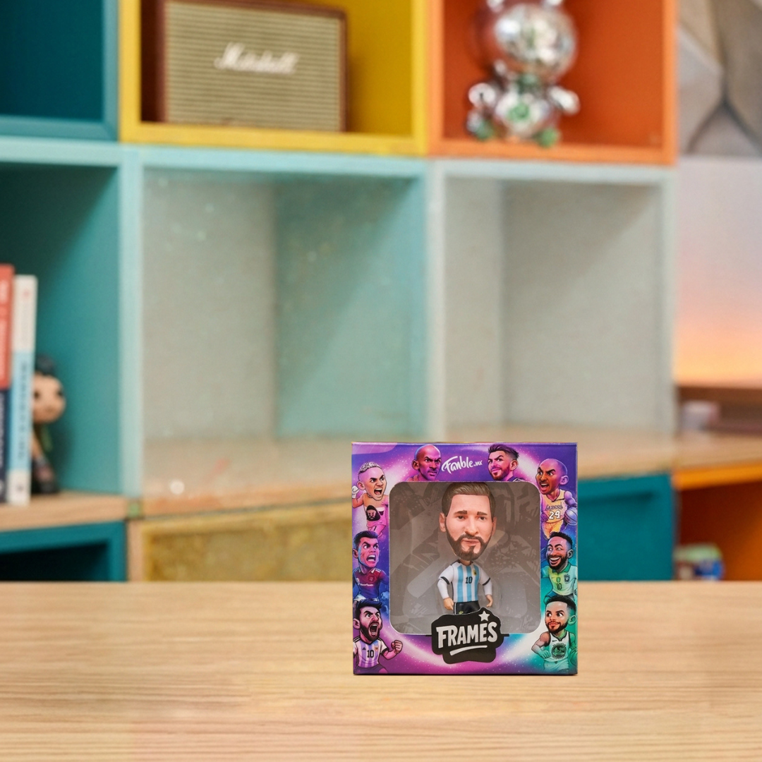 Lionel Messi The GOAT - Qatar 2022 - Frame Coleccionable 9×9 cm Fanble
