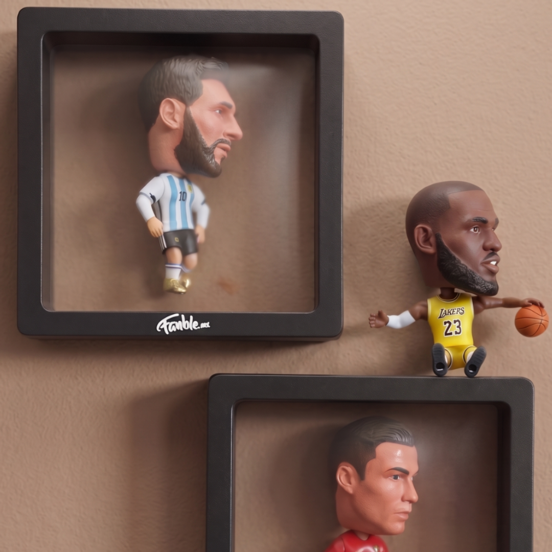 Lionel Messi The GOAT - Qatar 2022 - Frame Coleccionable 9×9 cm Fanble