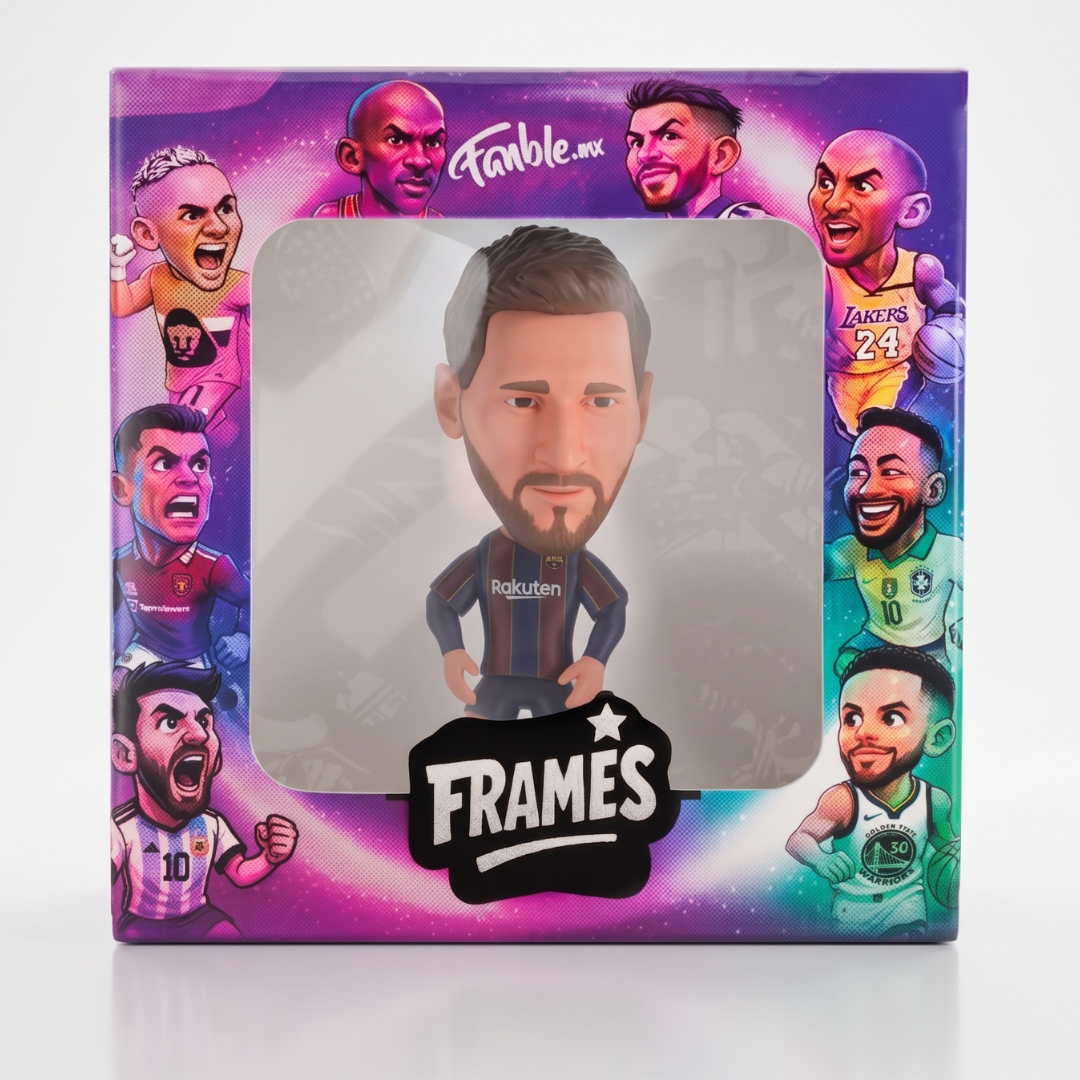 Lionel Messi Falso 9 - Barcelona - Frame Coleccionable 9×9 cm Fanble