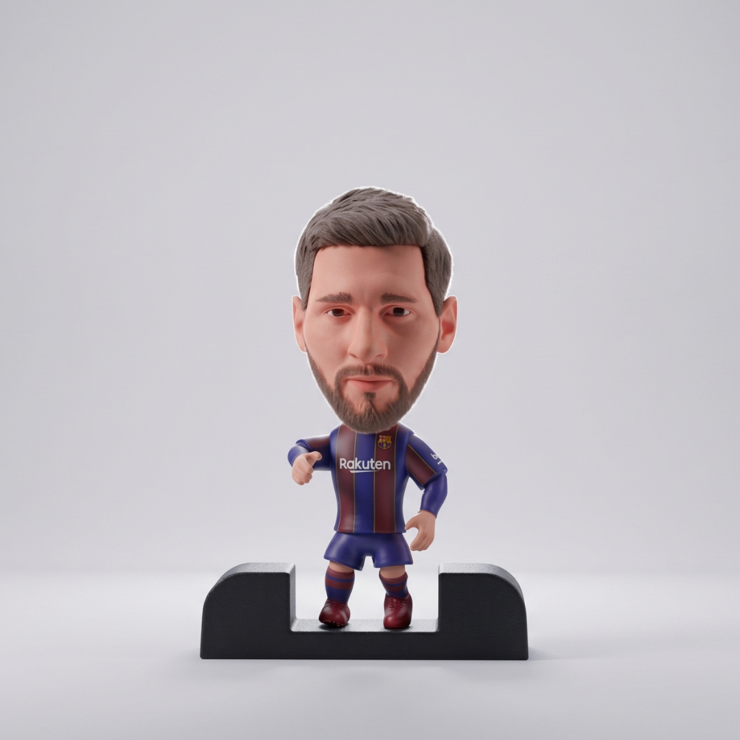 Lionel Messi Falso 9 - Barcelona - Frame Coleccionable 9×9 cm Fanble