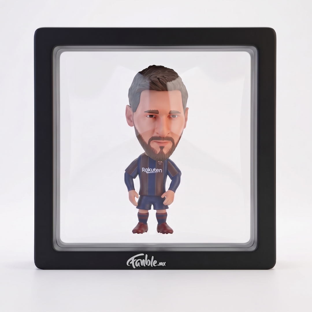 Lionel Messi Falso 9 - Barcelona - Frame Coleccionable 9×9 cm Fanble