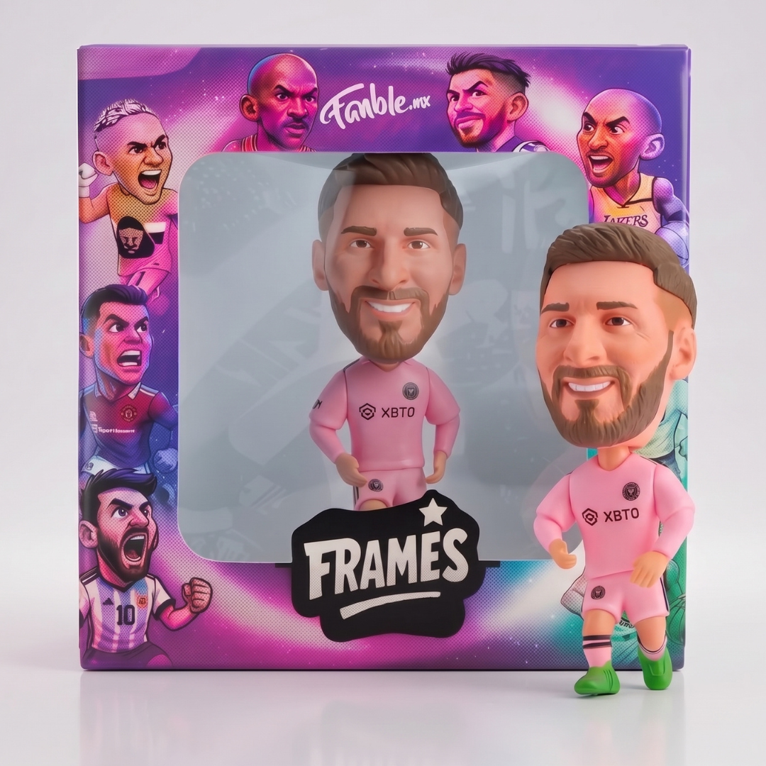 Lionel Messi The GOAT - Inter Miami - Frame Coleccionable 9×9 cm Fanble