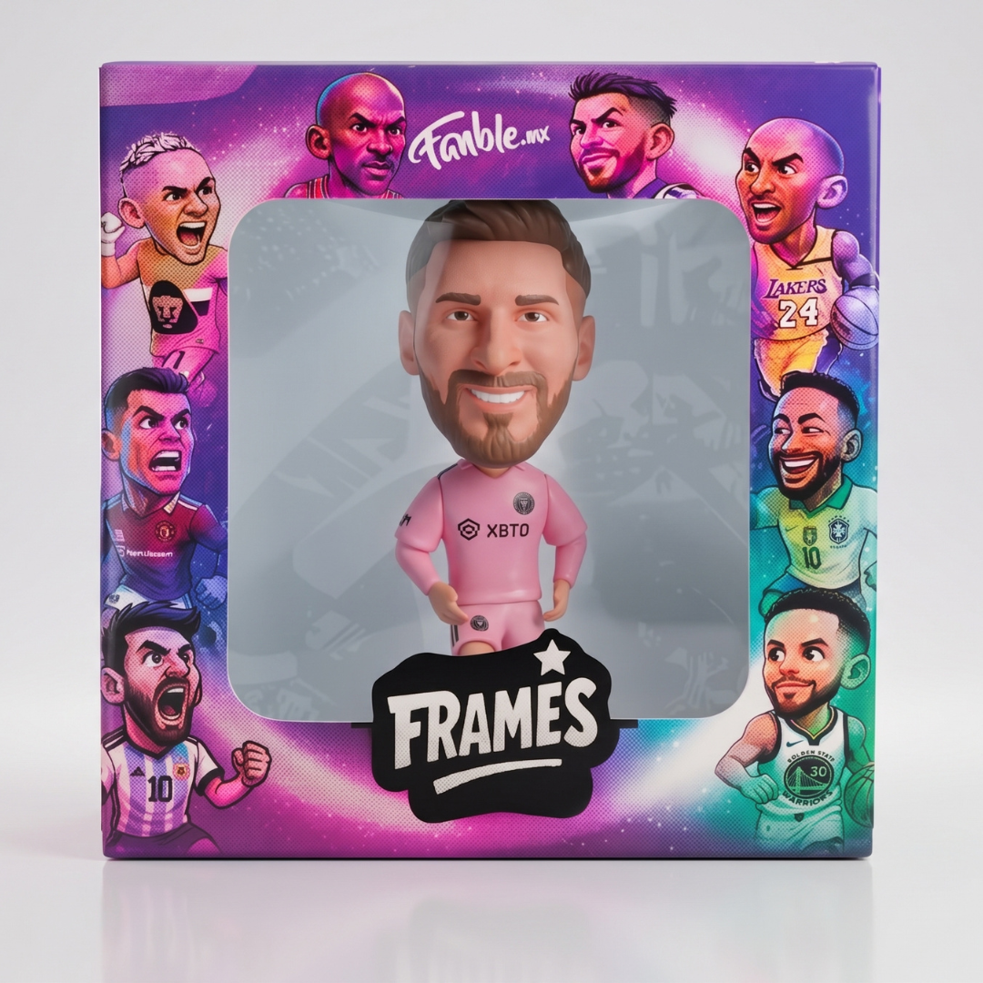 Lionel Messi The GOAT - Inter Miami - Frame Coleccionable 9×9 cm Fanble