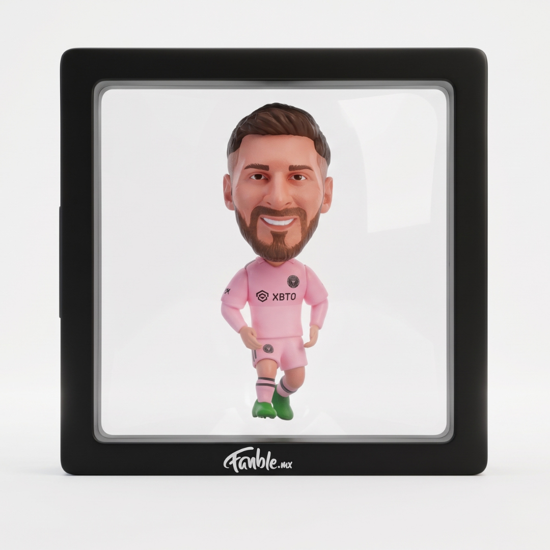 Lionel Messi The GOAT - Inter Miami - Frame Coleccionable 9×9 cm Fanble
