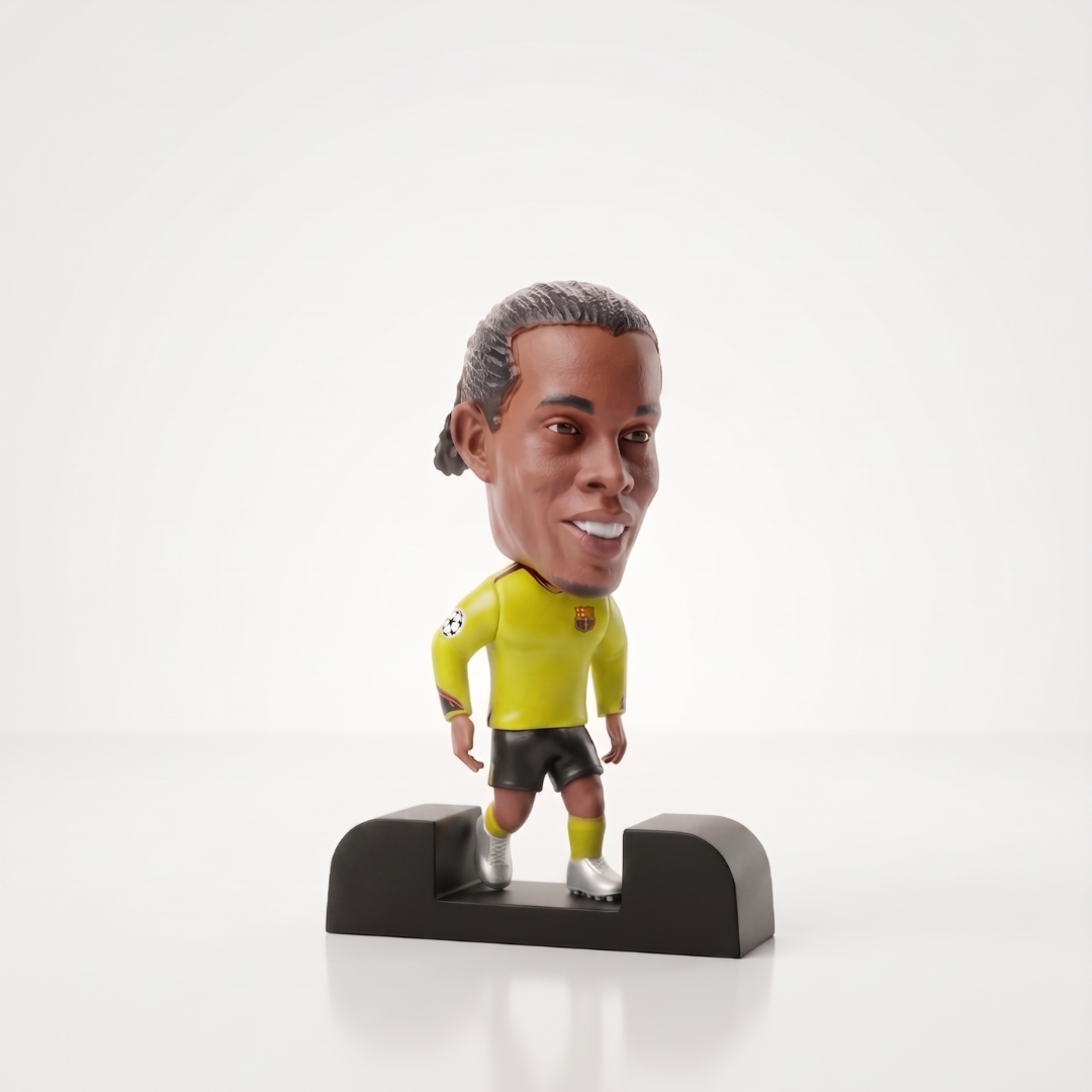 Ronaldinho - Dinho - Barcelona - Frame Coleccionable 9×9 cm Fanble