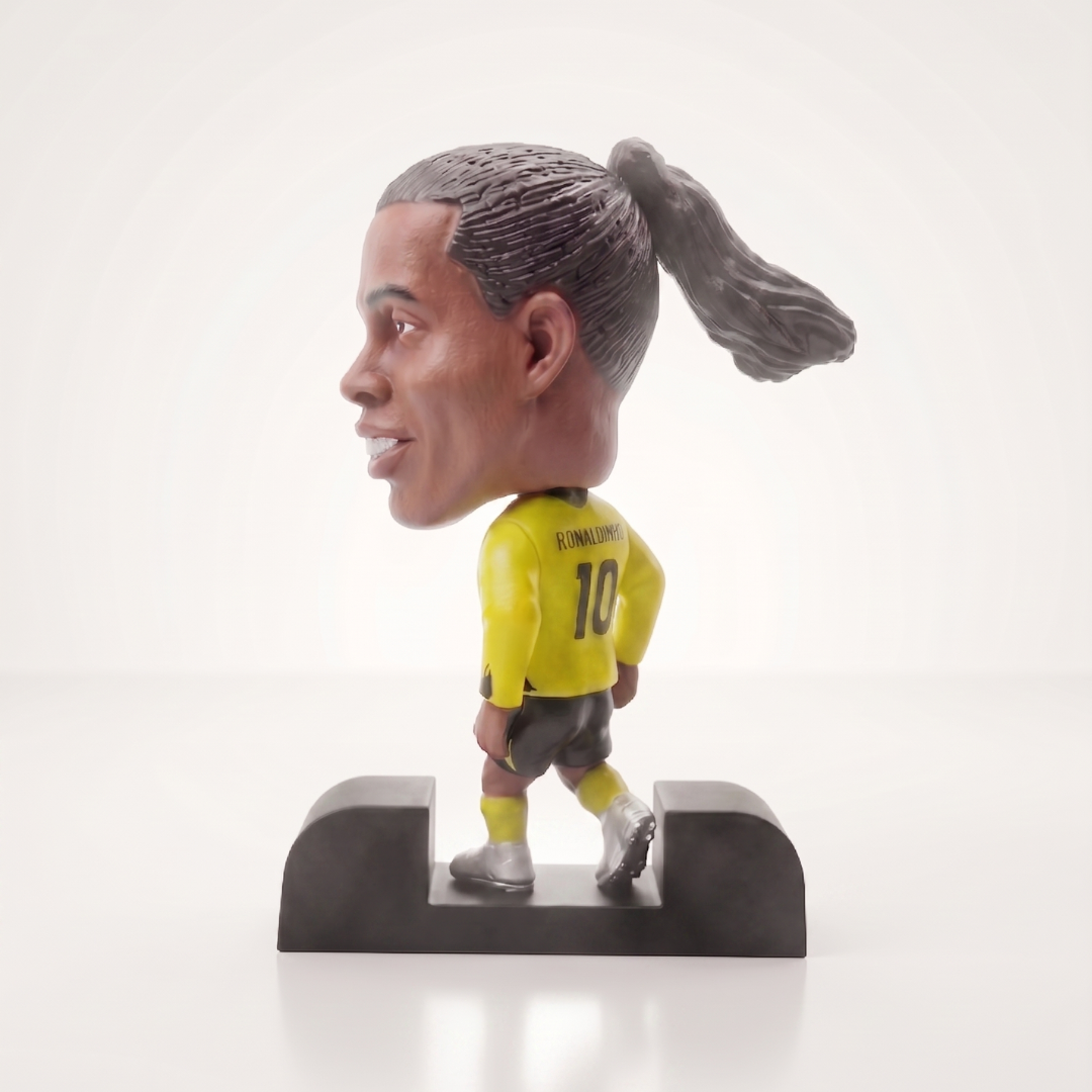 Ronaldinho - Dinho - Barcelona - Frame Coleccionable 9×9 cm Fanble