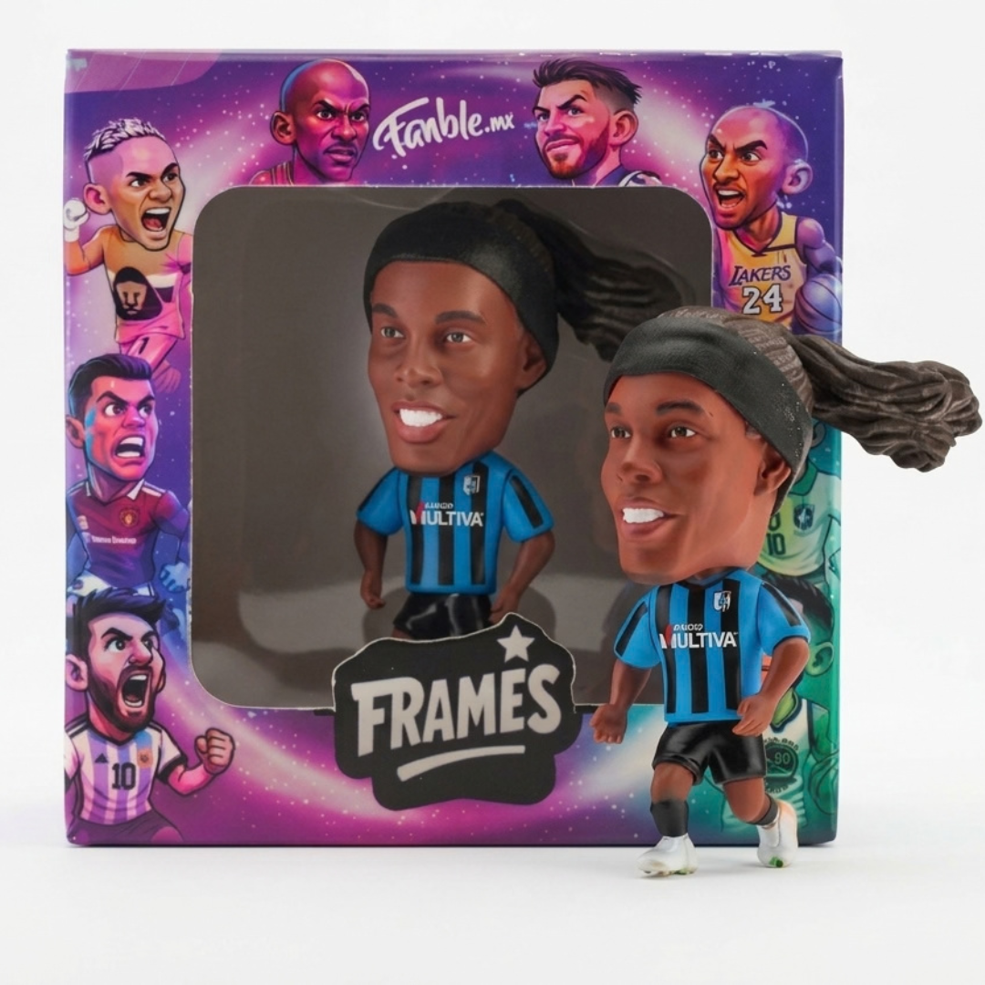 Ronaldinho - Dinho 49 - Querétaro - Frame Coleccionable 9×9 cm Fanble
