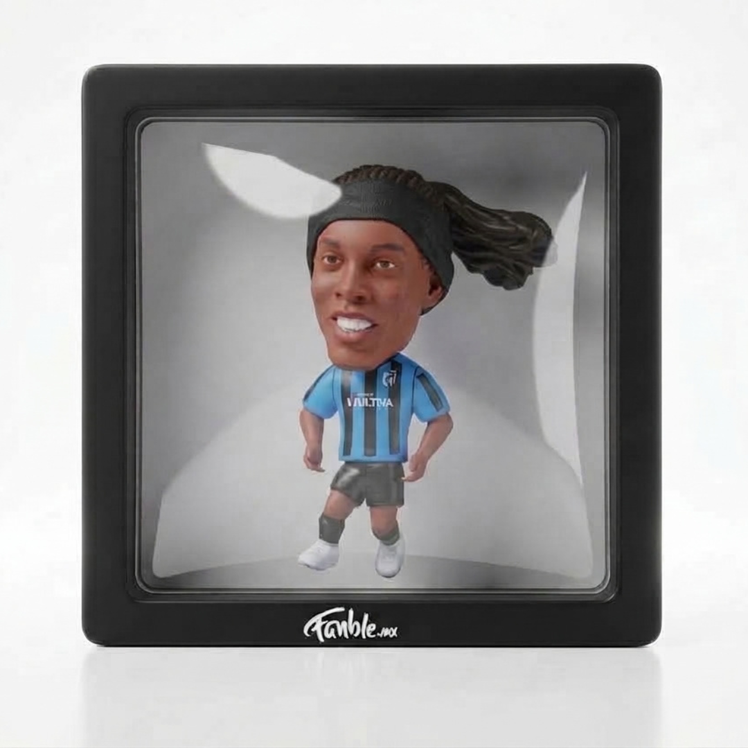 Ronaldinho - Dinho 49 - Querétaro - Frame Coleccionable 9×9 cm Fanble